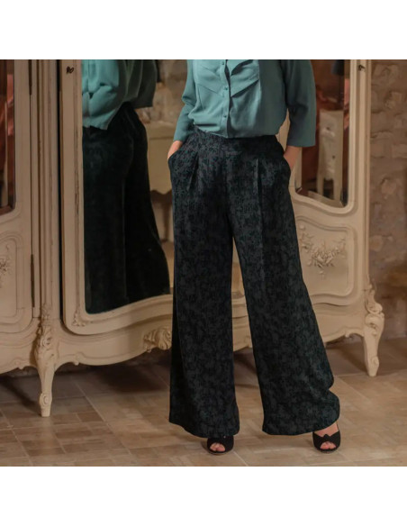 Tejido viscosa Craie Dark - Églantine & Zoé