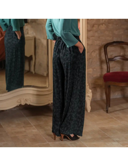 Tejido viscosa Craie Dark - Églantine & Zoé