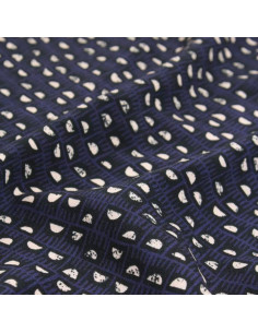 Tejido de viscosa Dam Azul Índigo - Églantine & Zoé