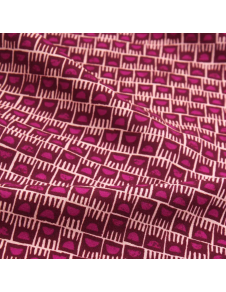 Tejido de viscosa Dam Rosa Magenta - Églantine & Zoé