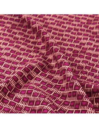Tejido de viscosa Dam Rosa Magenta - Églantine & Zoé