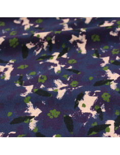 Tejido viscosa Edel Azul Atlántico - Églantine & Zoé
