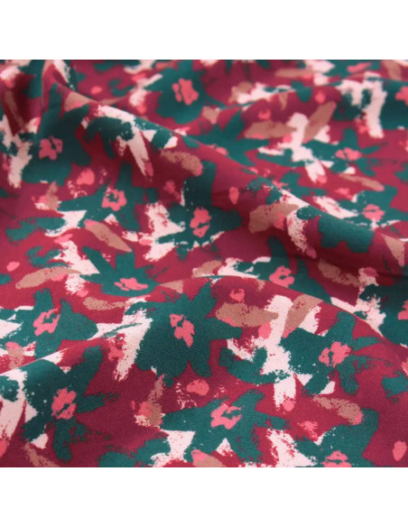 Tejido viscosa Edel Rojo Ladrillo - Églantine & Zoé