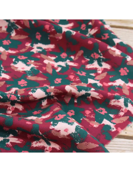 Tejido viscosa Edel Rojo Ladrillo - Églantine & Zoé