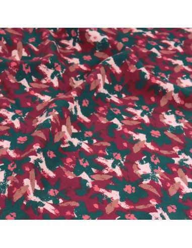 Tejido viscosa Edel Rojo Ladrillo - Églantine & Zoé