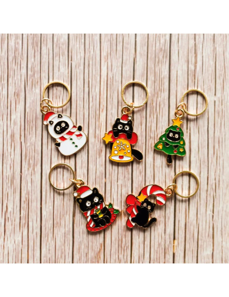 Conjunto de 5 anillos marcadores de puntos - Cats mas