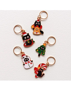 Conjunto de 5 anillos marcadores de puntos - Cats mas 2
