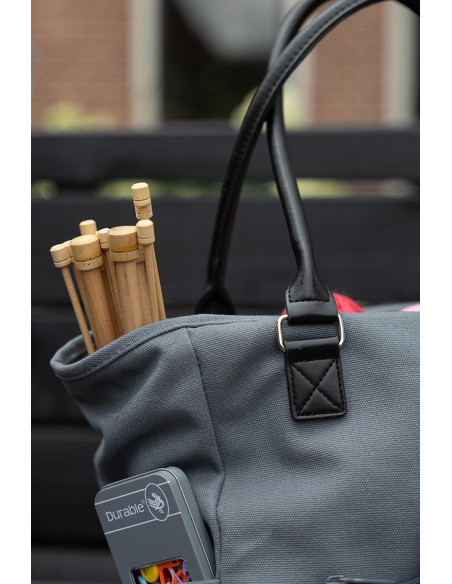 Bolsa de mano para tejer y crochet Durable