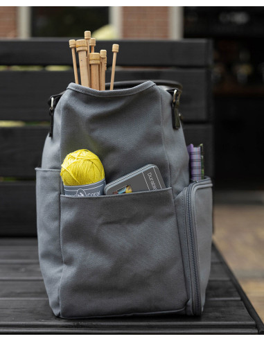 Bolsa de mano para tejer y crochet Durable