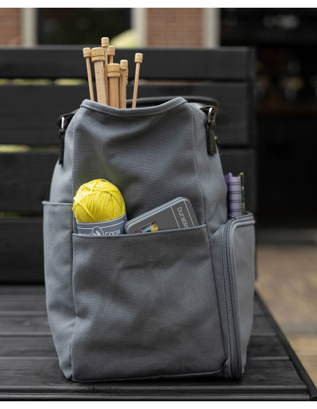 Bolsa de mano para tejer y crochet Durable
