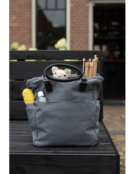 Bolsa de mano para tejer y crochet Durable