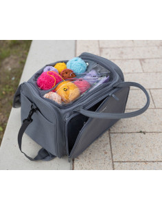 Bolsa de almacenamiento para tejido y crochet duradera 2