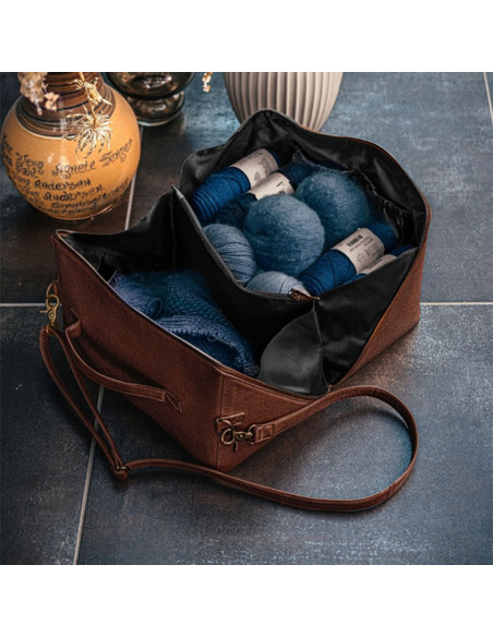 Bolso bandolera Muud Cleo XL - Marrón Rico