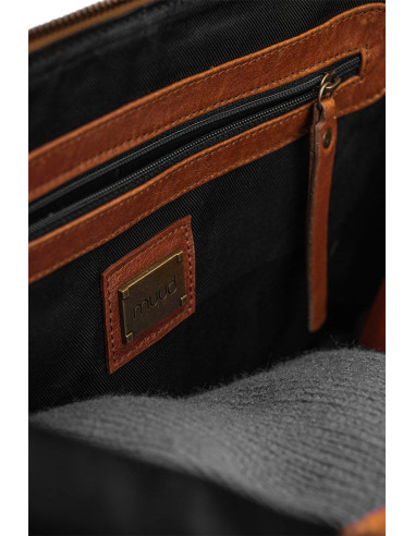 Bolso bandolera Muud Cleo XL - Marrón Rico