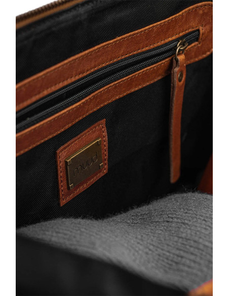 Bolso bandolera Muud Cleo XL - Marrón Rico