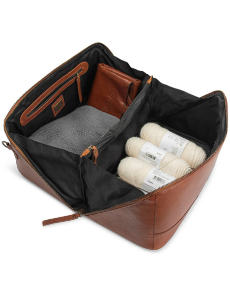Bolso bandolera Muud Cleo XL - Marrón Rico