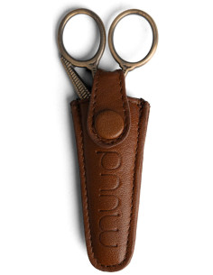 Funda de protección de cuero para tijeras de bordar Muud Espoo - Marrón Rico 2