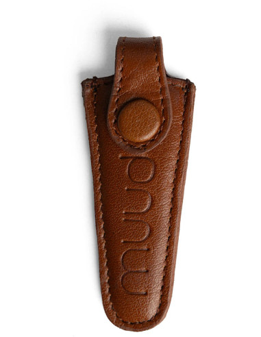 Funda de protección de cuero para tijeras de bordar Muud Espoo - Marrón Rico