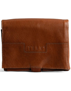 Estuche de almacenamiento de cuero para agujas circulares Muud Stockholm - Marrón Intenso 2