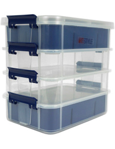 Caja de almacenamiento de 4 niveles apilables Restyle