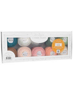 Estuche de 10 ovillos de algodón perlado Scheepjes Candy Floss N°10 - Studio Manya