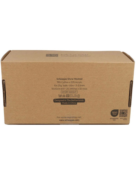 Caja de 10 ovillos Scheepjes Stone Washed Colour Pack - Manifest