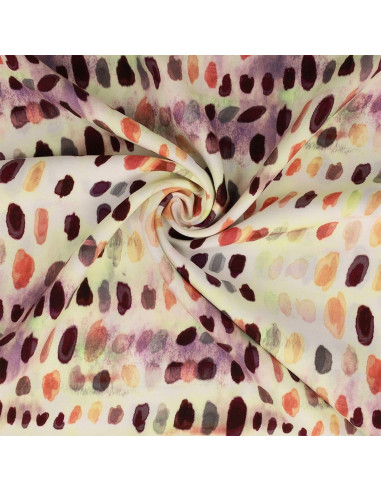 Tejido de viscosa - Dotty naranja