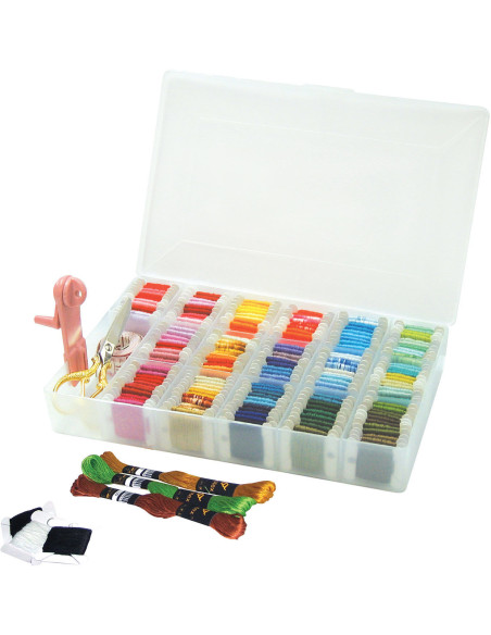 Caja de almacenamiento para hilos de bordar - L