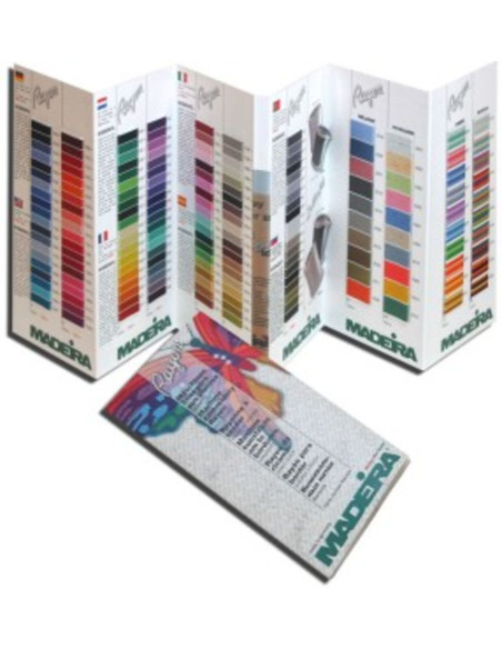 Carta de colores madera rayón