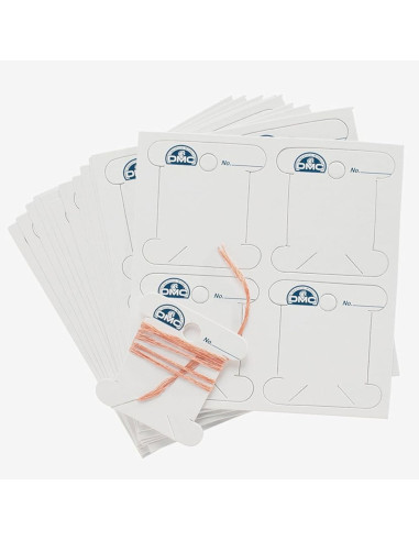 Juego de 56 tarjetas para hilos de bordar DMC