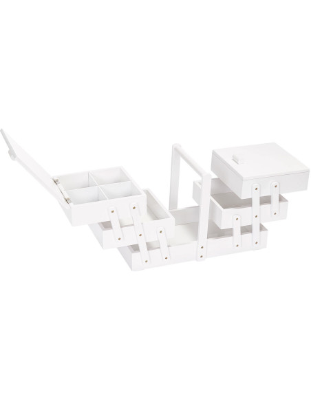 Trabajadora de costura en madera blanca L