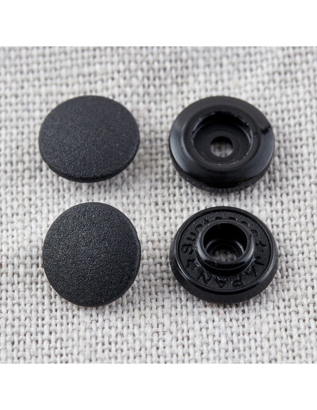 Botones de presión sin pinza 9 mm - Negro