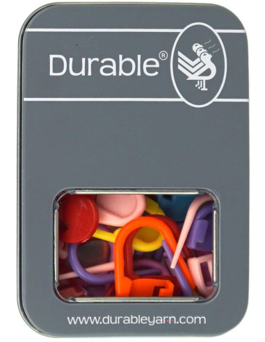 Caja de 32 marcadores de malla bloqueables de 30 mm Durable