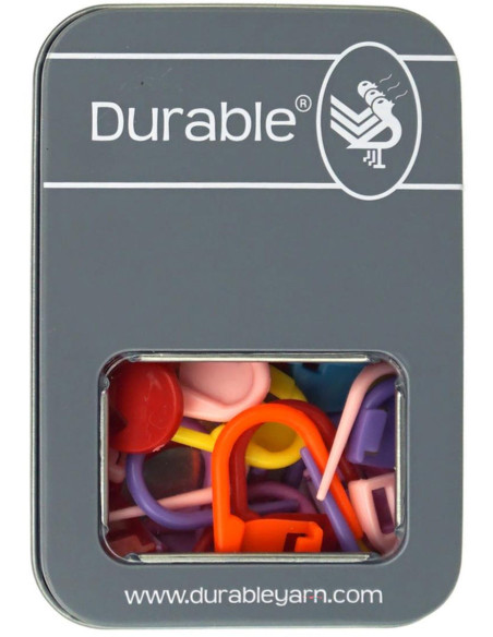 Caja de 32 marcadores de malla bloqueables de 30 mm Durable