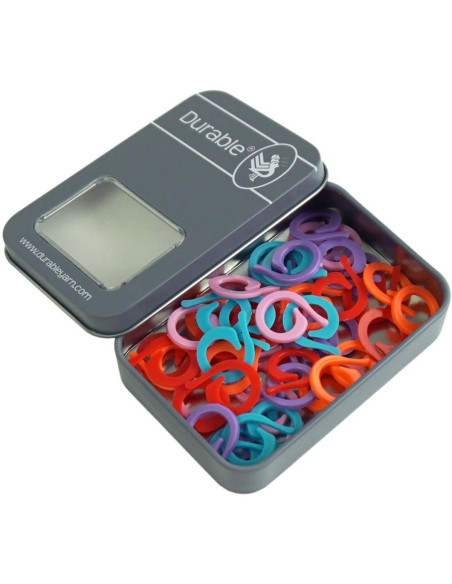Caja de 50 anillos marcadores de malla abiertos de 19 mm Durable