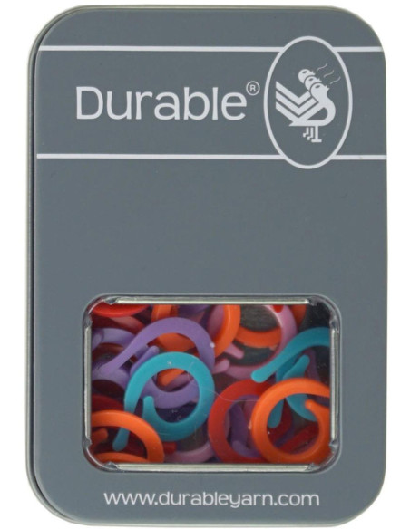 Caja de 50 anillos marcadores de malla abiertos de 19 mm Durable