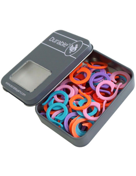 Caja de 50 anillos marcadores de malla abiertos de 24 mm Durable