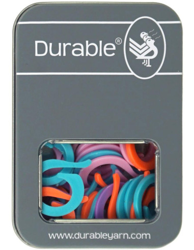 Caja de 50 anillos marcadores de malla abiertos de 24 mm Durable