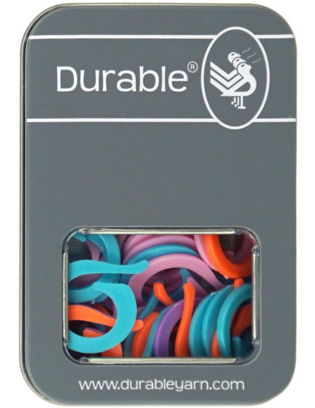Caja de 50 anillos marcadores de malla abiertos de 24 mm Durable