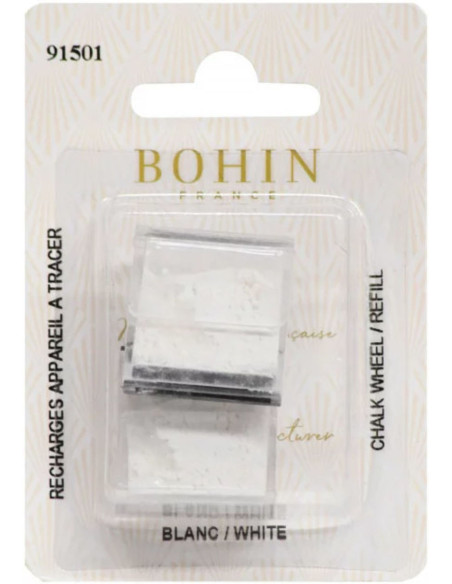 Recargas de tiza blanca para rueda de marcado Bohin
