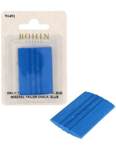 Tiza sastre rectangular mineral azul Bohin