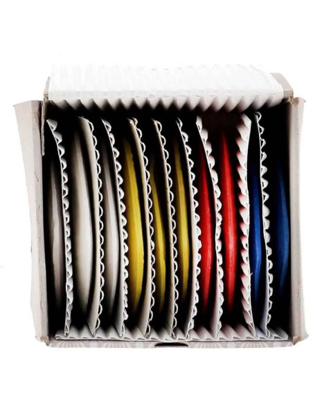 Caja de 10 tizas triangulares de colores surtidos Bohin