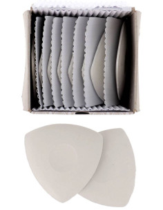 Caja de 10 tizas triangulares blancas Bohin 2