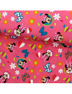 Tejido de punto Minnie - Mariposa y corazón