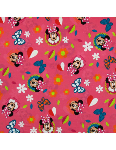 Tejido de punto Minnie - Mariposa y corazón