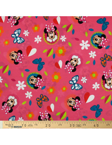 Tejido de punto Minnie - Mariposa y corazón