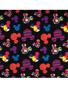 Tela de jersey Disney - Cabeza de Mickey multicolor 2