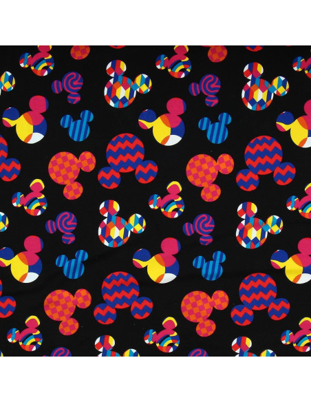 Tela de jersey Disney - Cabeza de Mickey multicolor
