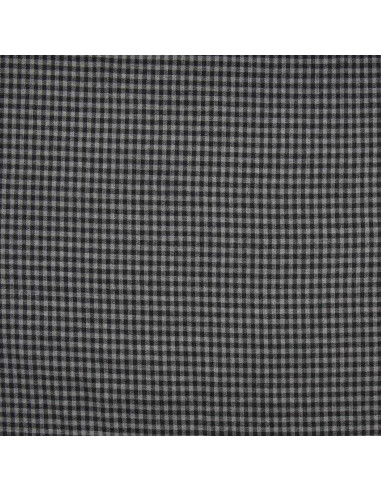 Tela de franela a cuadros - Gris