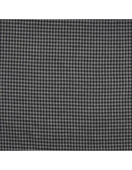 Tela de franela a cuadros - Gris